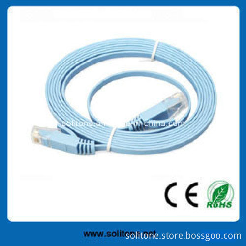 CAT6 Flat Patch Cable Available in Various Lengths and Colors